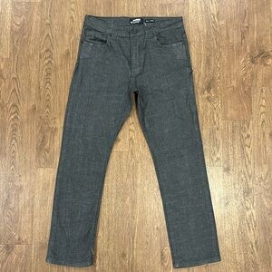 Men's Dark Grey Off Grid Taper Fit Stretch Denim